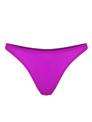 Myshop11 בגדי נשים Solid Color Low Waist Swimming Trunks Stretchy Bathing Pants