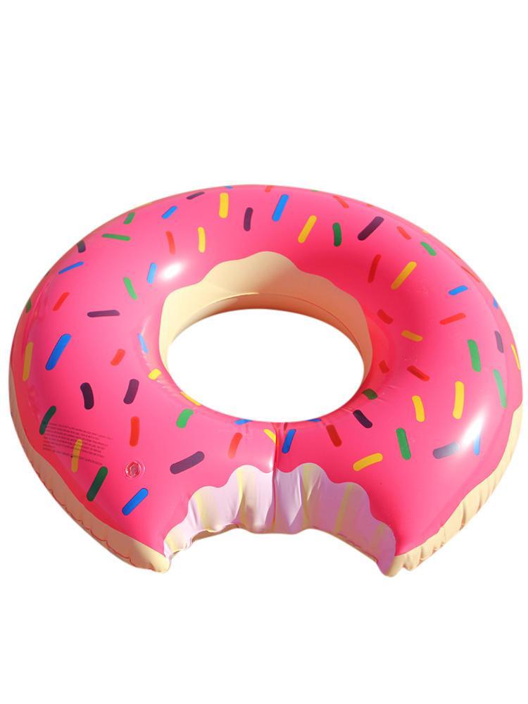 Myshop11 בגדי נשים Cute Dessert Donuts Shape Pool Floats Inflatable Swimming Laps Life Buoy